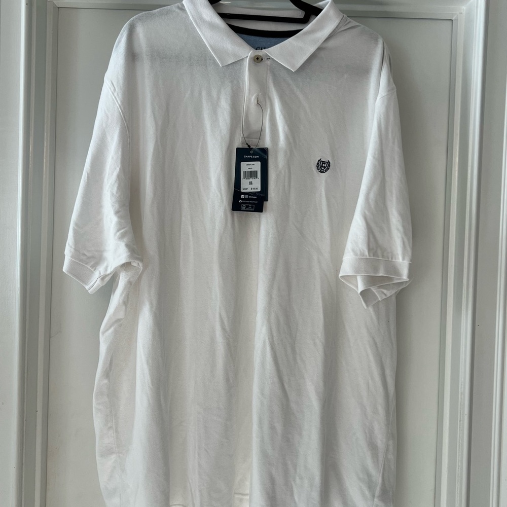 Chaps Classic White Polo Shirt